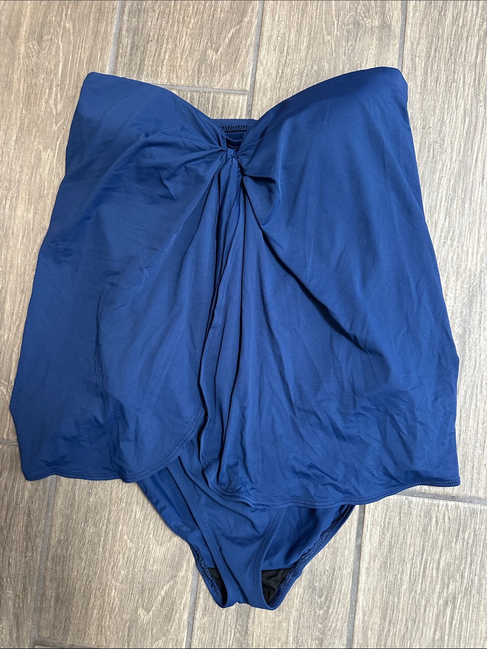 Ralph Lauren Royal Blue One Piece Bathing Suit with Covering. Size 10